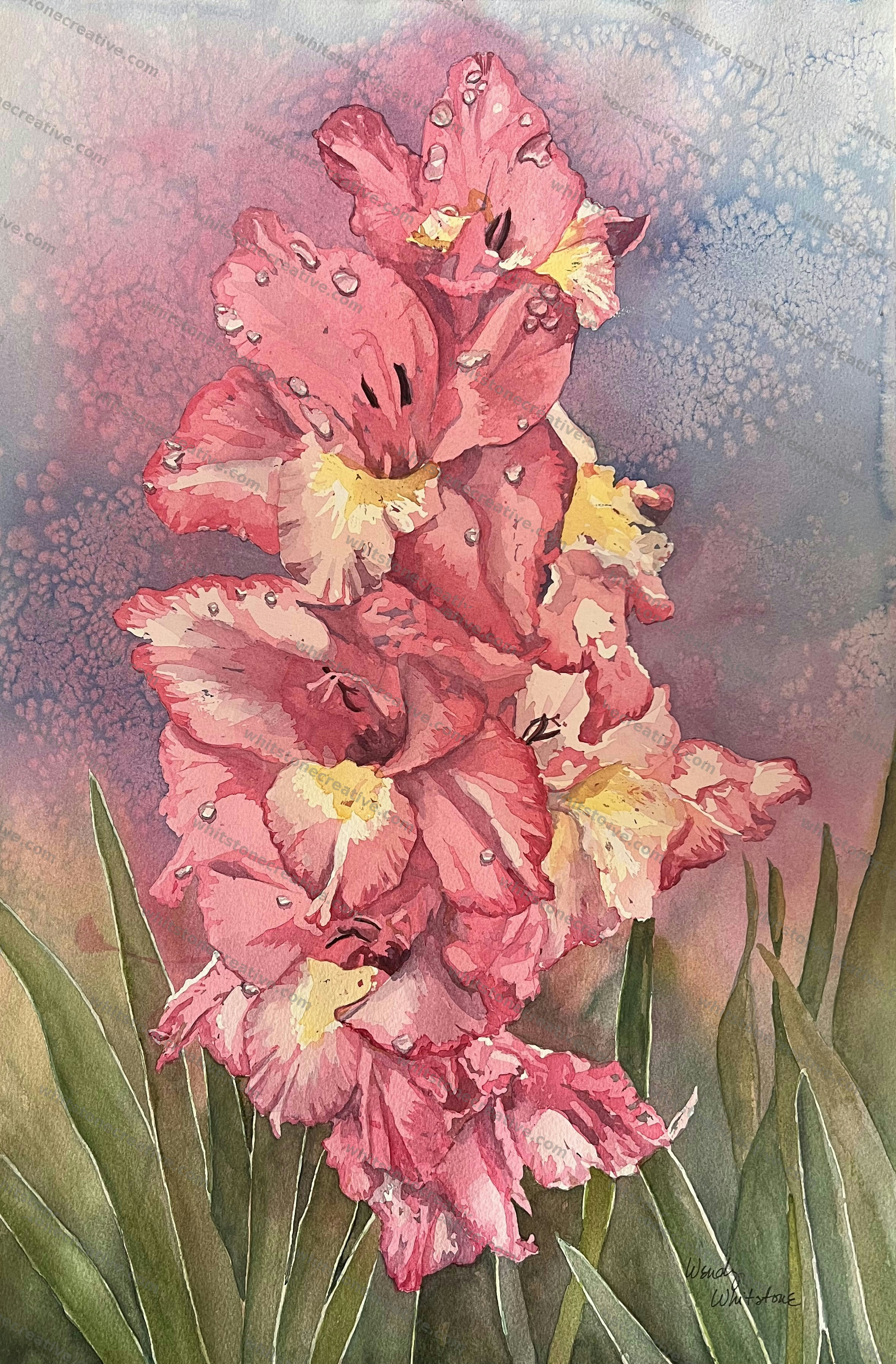 Blooms and Raindrops